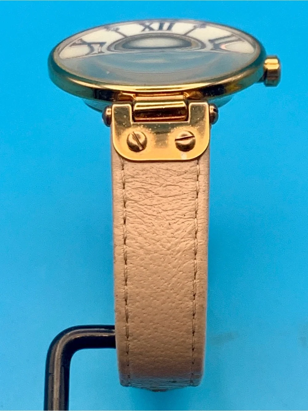 ANNE KLEIN 10/9918 Women’s Quartz Wristwatch MOP Dial Crystals Works New Battery